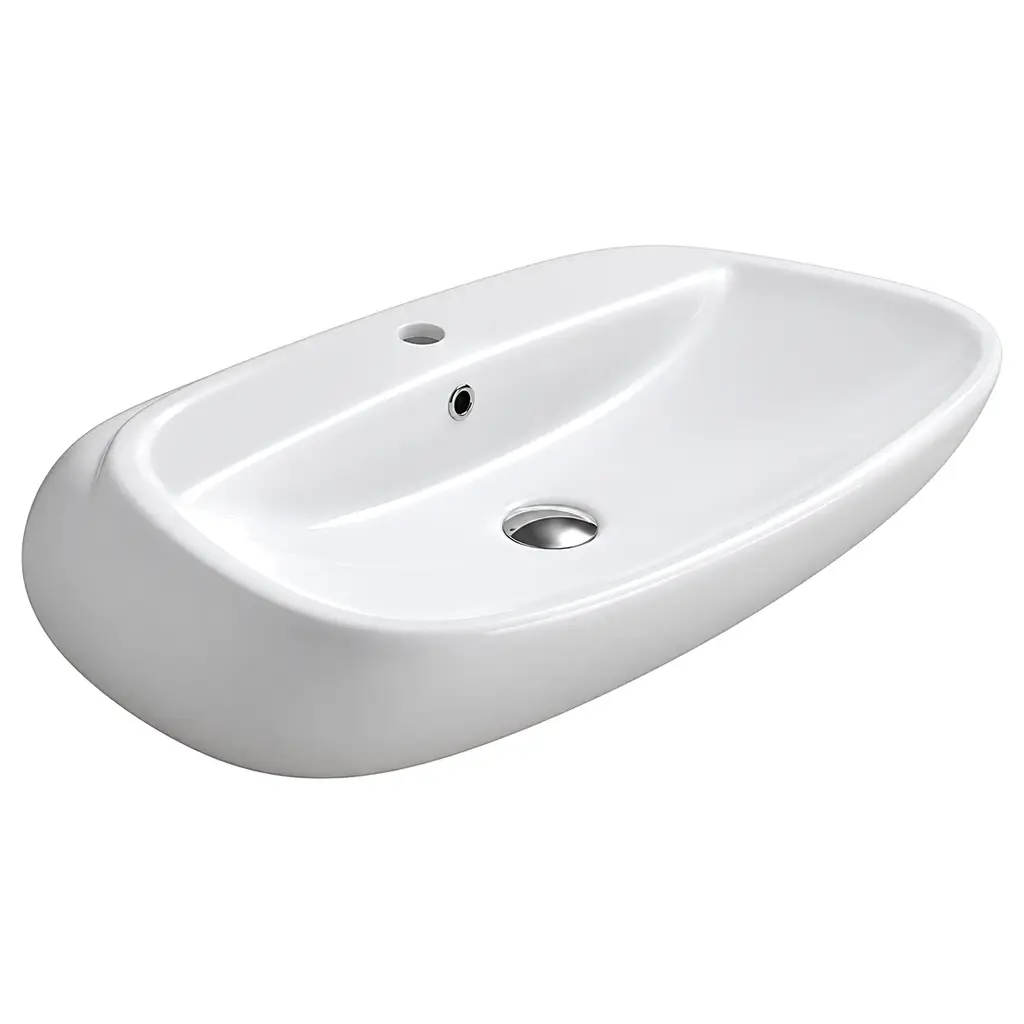 Ege Vitrifiye Sura 70 cm Tezgah Üstü Lavabo Beyaz