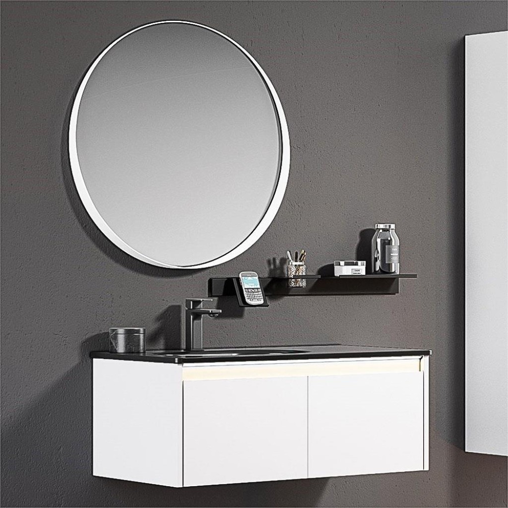 ORKA LİSBON 90 CM BANYO DOLABI MAT BEYAZ