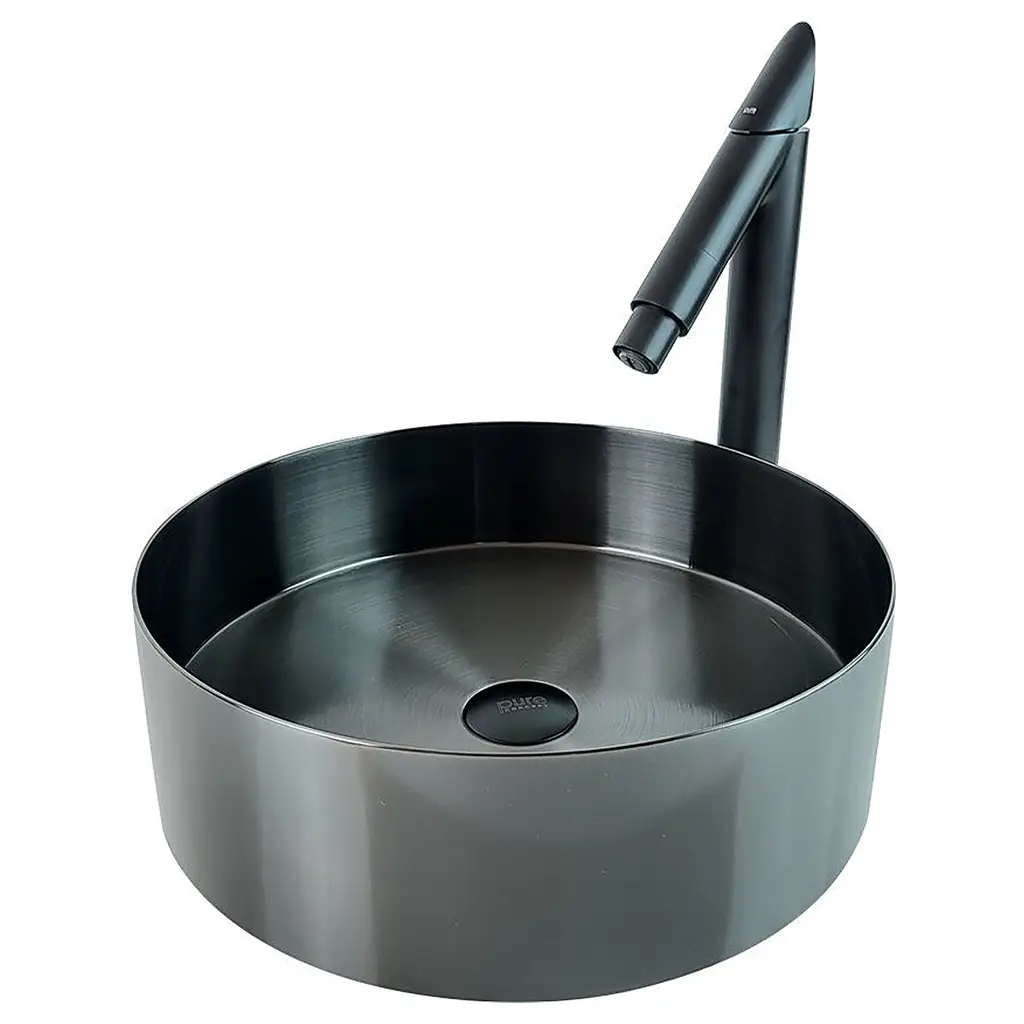 Pure Paslanmaz Çelik Siyah Çanak Lavabo