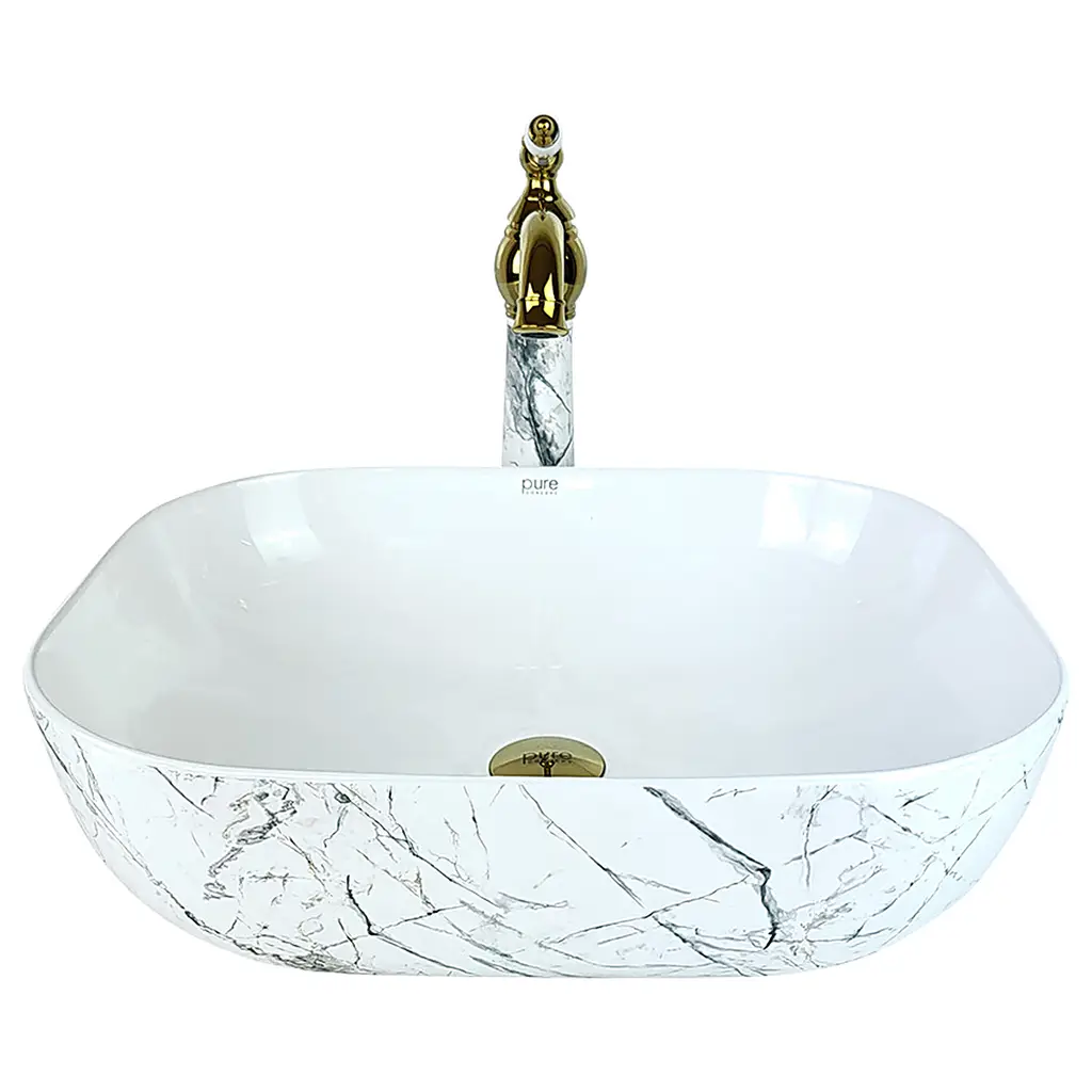 Pure Sharp Calacatta Çanak Lavabo